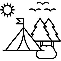 Summer Camp Icon