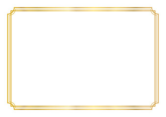ゴールドのフレーム