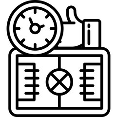 Stopwatch Icon Vector Element