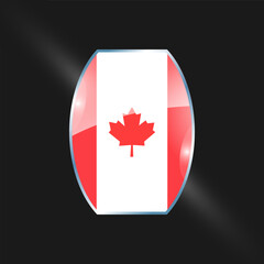 Canada flags design vector illustration graphic of glossy buttons with identification pin vector illustration