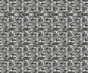 Obraz premium Abstract background with a bunch of repeating geometric details. Abstract modern art.