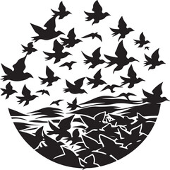 black and white background with butterflies