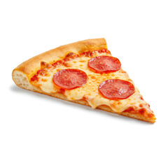 pizza on a white background