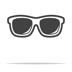 Fototapeta premium Sunglasses outline icon transparent vector isolated