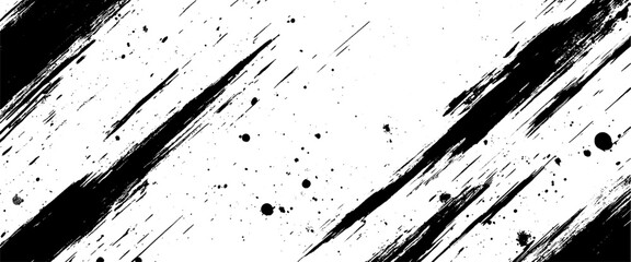Vector abstract brushstroke grunge minimalist ink stroke art background