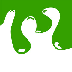 Wavy Liquid Blob Droplet Beverage