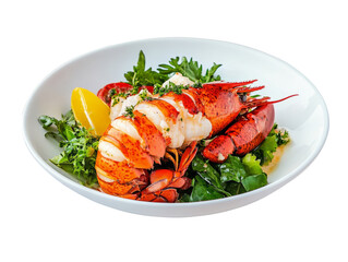 shrimps with lemon, Lobster dish