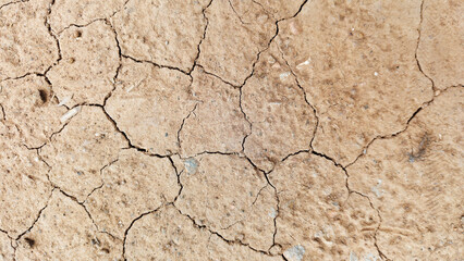 The ground has cracks in the top view for the background