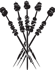  Stick Kebab Vector 