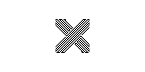 X Logo, Letter X logo design template