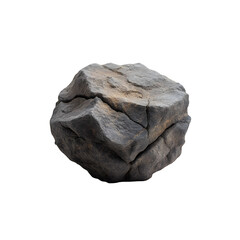 Obraz premium Large weathered rock, 3d rendered Isolated on transparent background