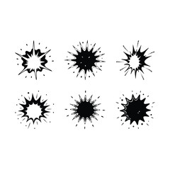 Ink Explosion Abstract Splash Vector Background