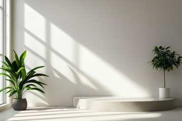 Soft dappled sunlight enhances the beauty of luxury skincare products.