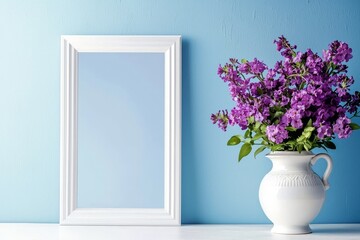 Stunning display of floral decor against a serene backdrop, perfect for showcasing art.