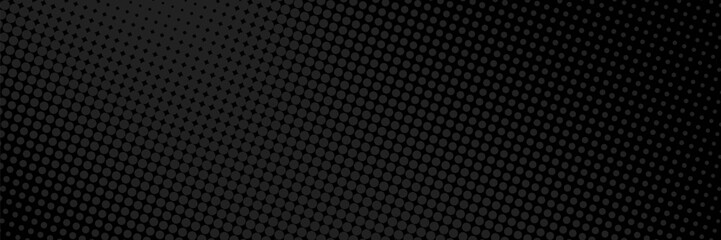Dotted gradient vector illustration, white and black halftone background, horizontal seamless dotted lines, monochrome dots texture backdrop, retro effect. modern