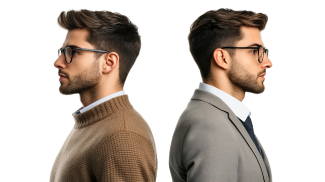 A Stylish Profile Comparison Examining Casual Versus Formal Attire Choices and Styles