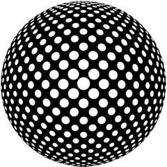 black and white sphere