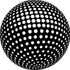 black and white sphere