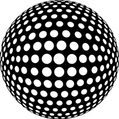 black and white sphere