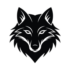wolf head vector