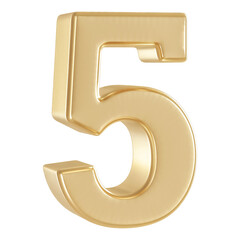 3D Golden Number 5