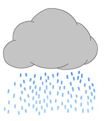 雨雲のイラスト