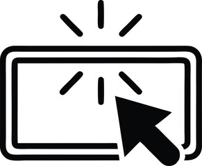 website or internet line art icon