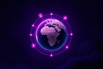 Violet Digital Earth Networked Ecosystem and Tech Flow