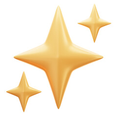 Golden Shining Stars, AI concept 3D