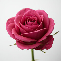 red rose isolated on white background