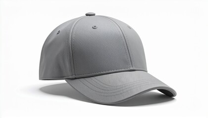 Fototapeta premium Simple Gray Baseball Cap Mockup Design Template for Branding Perfect for showcasing your logo design