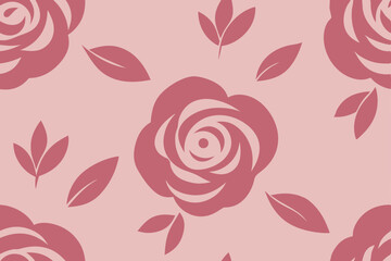 dusty pink seamless rose garden pattern 