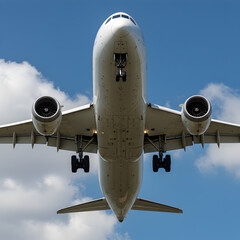Airplane Taking Off: Stunning View of Passenger Jet in Flight