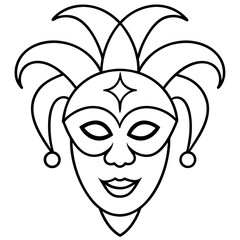 Magic herbs and scroll line art vector illustration 