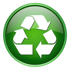 Obraz premium Recycling metro icon recycle angle recycling logo isolated on transparent background
