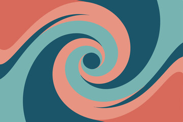 coral blush and cool slate liquid swirl 