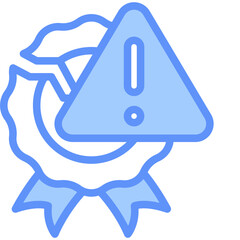 Risk Icon Outline Blue