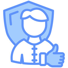 Integrity Icon Outline Blue