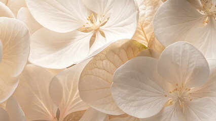 Delicate, Light Beige Dried Leaves, Perfect for Nature-Inspired Design