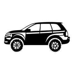 Exceptional Black   Vehicle Silhouette Symbol Icon Perfect for Design Projects