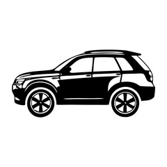 Perfect Black   Vehicle Silhouette Symbol Icon Versatile Design Resource for Professionals