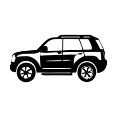 Pure Black   Vehicle Silhouette Symbol Icon  Perfect for Design Projects & Presentations