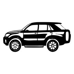 Stunning Black   Vehicle Silhouette Symbol Icon Perfect for Design Projects