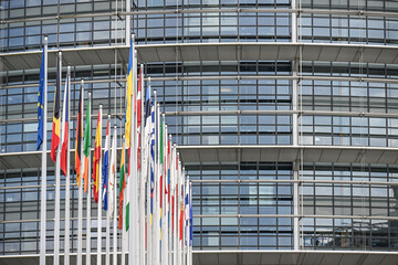 France Strasbourg Europe quartier europeen parlement