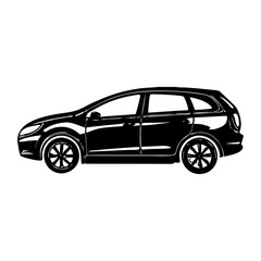 Exceptional Black   Vehicle Silhouette Symbol Icon Perfect for Design Projects