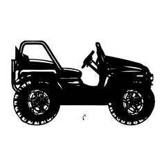 Exceptional Black   Vehicle Silhouette Symbol Icon Versatile Texture for Design Projects