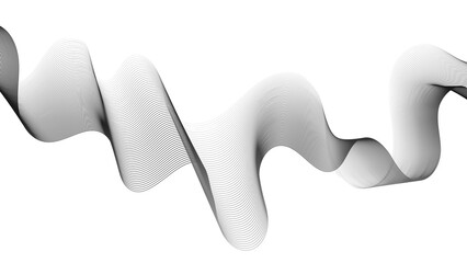 Abstract backdrop with grey wave gradient lines