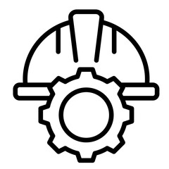 Safety Helmet  Icon Element For Design	