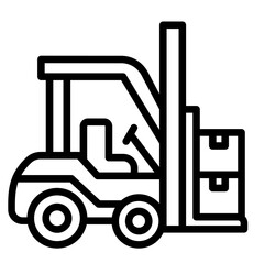 Forklift  Icon Element For Design	