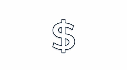 Financial Symbol Dollar Sign Icon, Finance, Money, Currency, Investment